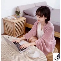 전기담요 USB 충전식 캠핑담요 휴대용 전기담요 캠핑용 전기요, 그레이