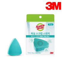 3M 스카치브라이트 욕실 스크럽 스펀지 1개입 화장실 타일 세면대 물때 청소 수세미