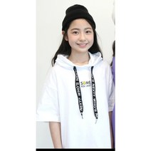 에덴아동복 주니어후두티 초등학생 남아 여아 아동용 여름반팔티 흰색후드티 롱티 주니어티셔츠 ( 11호부터~17호까지)
