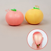 어린이 말랑한 촉감완구 과일 복숭아 말랑이 스퀴시