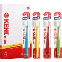 켄트 어린이용 칫솔 4종 + 위생캡 4p 세트, 3세트, 4개입