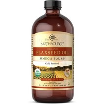 Solgar 솔가 Flaxseed Oil 유기농 아마씨유 473 ml, 1병