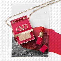 [국내정품][발렌티노 뷰티] 고-클러치 + 로쏘 미니 립스틱 2종세트, 01 베리 라이트 + 219A 스타 스터디드