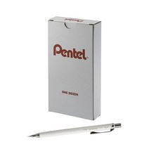 펜텔 Orenz 샤프 0.2 mm 초미세 선 흰색 몸통 1팩 (PP502BP)