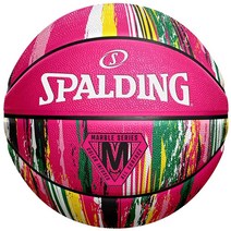 스팔딩 농구공 Marble Ball 84402Z 남녀공용 핑크 멀티 컬러 7, 기본