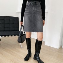 겟잇미 마니미 데님 데일리 데미지 스커트