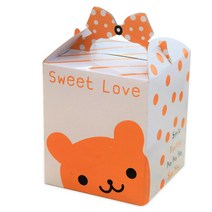 더줌커머스 선물상자 선물포장 답례품 쿠키상자 포장 크라프트, 07_리본아기곰, 1개