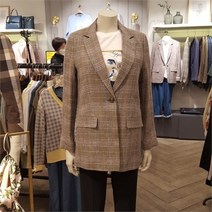 오스본 NC11 린넨박시체크자켓 OSJQ21408