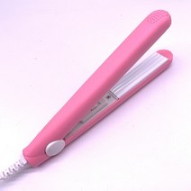 고데기 블루핑크퍼플 가정용 스타일링 도구 전기 헤어 컬러 골판지 롤 습식 및 건식 헤어, 핑크 - 우리
