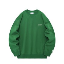 커버낫 남성 맨투맨 스몰 어센틱 로고 그린