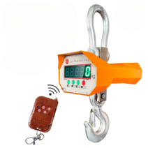 산업용 전자 크레인 매달림 저울 고정밀 톤저울 후크 1톤 2톤 3톤 5톤 계량기 계근대, 1톤-그린디스플레이