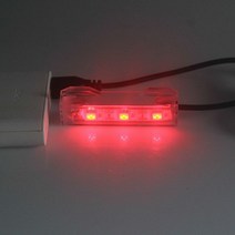 빔프로젝터렌탈 특수조명 업소용수족관 물고기 탱크 빛 플라스틱 작은 수족관 식물 USB LED 램프 수중 풍경 장식 액세서리, [03] Red