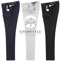 그놈스타일 남성용 10부 사이드밴딩 스트라이프 슬랙스