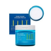 빙하수를 통째로 넣은 특허성분 모공화장품 얼굴피지제거 로하셀 포어클리어 쿨링패드, 2개 / 5% 추가할인