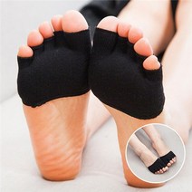 무지외반증슬리퍼 1 쌍 발가락 분리기 탄성 반 안창 다섯 손가락 양말 패드 bunion sleeve protector 외반 외반 앞발 발 관리