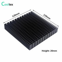 LED 전자 칩 냉각용 알루미늄 방열판 라디에이터 쿨러, [07] 120x120x20mm