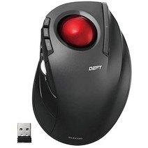 일본직발송 3. ELECOM 마우스 무선 트랙볼 (검지 손가락) 빨간 구슬 8 버튼 틸트 기능 (좌우 스크롤) 게이, 상세 설명 참조0