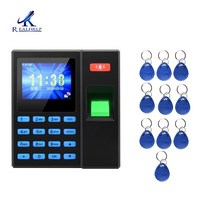 지문인식도어락 무타공 사무실 지문 식별 RFID 액세스 제어 시스템 키트 180kg 마그네틱 도어 잠금 키보드, 02 Machine 10tags