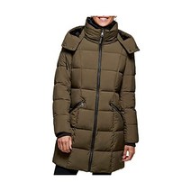 DKNY 후드 퍼퍼 코트