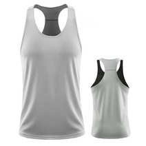 등산조끼 남성 남자용 조깅 재킷 러닝 조끼 민소매 셔츠 스포츠 압박 유니폼 퀵 건조 탑스 웨이트 트레이닝 싱글릿 샬레코, [04] XL, [12] gray 2