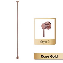 필터샤워헤드 샤워기세트 홀더 샤워헤드 해바라기샤워 럭셔리 고급 황동 블랙 욕실 수도꼭지 천장 디자인 싱글 핸들 차갑고 뜨거운 더블 홀 세면대 및 욕조, 11.Rose Gold 2