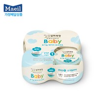 [매일유업 가정배달] 상하목장요구르트 베이비 1단계 플레인 85G x 4ea, (1개월12회) 주3회배달(월/수/금)