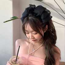 톡톡창고 청순 왕리본 자동핀 명품머리핀 반묶음핀 왕리본 뒤통수볼륨 리본삔 긴머리핀 여신머리