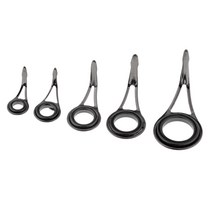 QDY 5pcs 루어 / 뗏목로드 낚싯대 가이드 세트 폴 수리 빌딩 DIY로드 부품