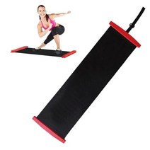 휴대용 스케이트 보드가방 가정용 요가를 위한 pvc 소재 미끄럼 방지 피트니스 매트가 있는 휴대용 요가 매트 균형 피트니스 훈련 슬라이딩 보드, 빨간색