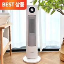 NEW 까르페 가습 온풍기 2 in 1 ECO 세라믹 쿠오레 스마트 PTC 히터 초음파 가습기(무선리모컨 증정), CH-20H, 화이트