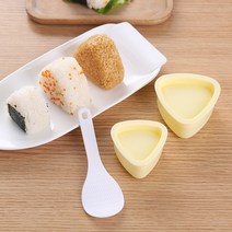 햄버거 떡갈비 패티 틀 만들기 수동 프레스 3구 슬롯, C 크고작은삼각형주먹밥금형