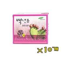 [DREAM] 풍부한 비타민C 노화방지!! 백년초 비누 미용비누 클렌징비누 세수비누, 10개