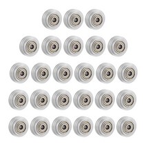 SIMAX3D 13/26PCS 클리어 폴리 카보네이트 휠 플라스틱 V POM 풀리 625zz Creality CR-10 S5 Ender 3/3 Pro, [02] 26pcs, 02 26pcs