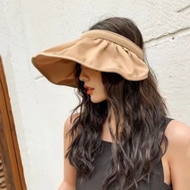 싸바싸바 여름 자외선 차단 여자 바캉스 모자 돌돌이 썬캡