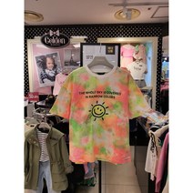 [동아쇼핑] 2021년 여름 50% 세일~트렌드한 물나염 루즈핏 반팔 티셔츠@@베이직한 라인으로 여름에 반바지와 코디함 세련되고 초등 여아 데일리 티셔츠 EDRA2173U