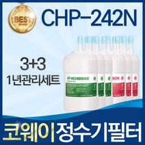 코웨이 CHP-242N 고품질 정수기 필터 호환 전체세트, 선택03_1년관리세트(3+3=6개)