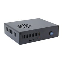 울트라 얇은 라즈베리 파이 4 케이스 NUC 스타일 알루미늄 PWM 팬 XC1 인터페이스 어댑터 보드