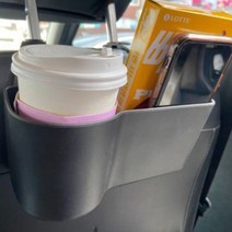 (2개입) 벨르륀느 차량용 뒷자석 컵홀더 자동차 2열 헤드레스트 음료 거치대 말랑말랑 수납함 2개, 2개