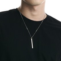 젠크러쉬 일자 막대 변색없는 남자스트릿목걸이 체인 고급케이스제공 SNSXXA01
