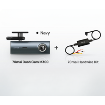 카 레코더 24시간 주차모드 나이트 DVR 와이파이 차량용 블랙박스, TF Card 64GB, M300 Navy n HW Kit
