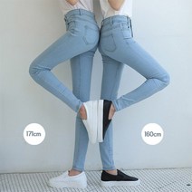 마이시즌 여성 대박쫀쫀 키큰녀버젼 청바지 스판 편해요 165~170cm