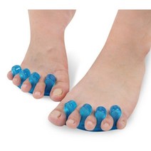 발가락 벌리개 분리기 실리콘 2p 보호대 고정 남녀공용 무좀예방 충격흡수, 랜덤