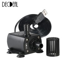 Decdeal 초 저소음 미니 브러시리스 워터펌프 수중모터 + 수도 호스 10m, USB DC5V, 4.8W