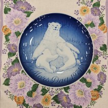 (엔틱빈티지) 로얄코펜하겐 1974년 빙앤그뢴달 B&G 마더스데이 어머니의날 기념접시