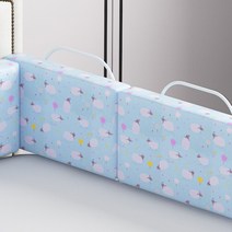 아기 침대 가드 범퍼 안전 울타리 칸막이 레일 유아 벽 쿠션, 스카이 + 1m [0.5mx2]