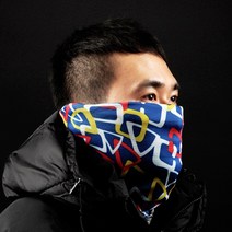 스파이시 반다나 멀티스카프 넥워머 마스크 방한용 스키 보드 자전거 바이크 목토시 겨울용 방풍 버프, 스파이시 반다나-블루마운틴