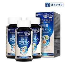 [KT알파쇼핑]종근당건강 트리플 오메가3 (1 350mgx60캡슐) 3박스(6개월분), 상세페이지참조