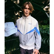 VOLCOM VC 오버핏 트레이닝 우븐자켓 스카이블루