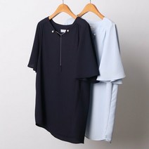 아이우먼 빅사이즈사랑해요 I846L307 진주목걸이블라우스 OL