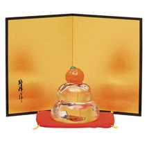 쇼미네 2023년 간지 일본제 개운 루리 경경 떡 사이즈:높이 6.2×가로 4.7×안길이 4.7 cm
